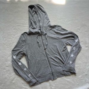Z Supply Women's Large Gray Zip Up Hoodie